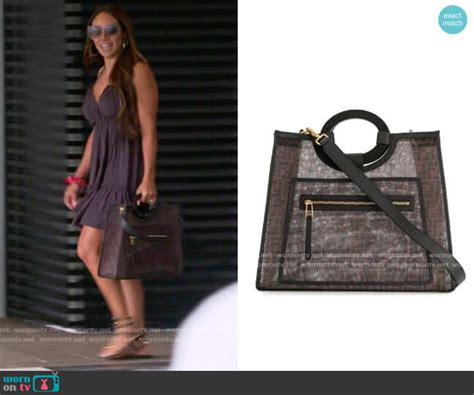 melissa gorga fendi bag|Fendi FF Logo Shopper Tote worn by Melissa Gorga as seen in .